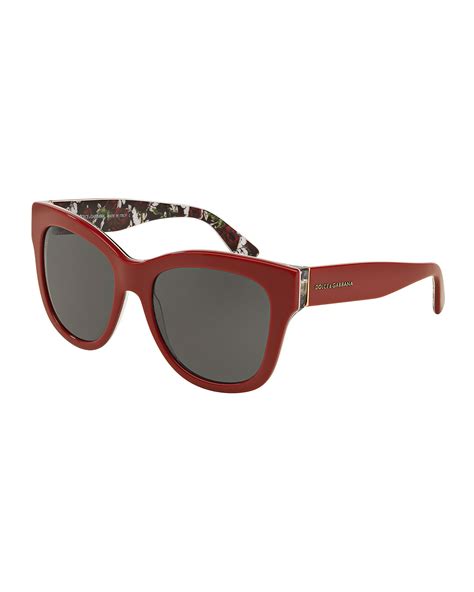 dolce gabbana square red striped sunglasses|dolce gabbana unisex sunglasses.